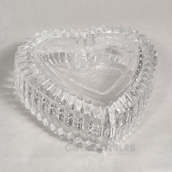 Disney Parks Disneyland Arribas Brothers Glass Heart Trinket Box Mickey Minnie - Picture 3 of 7